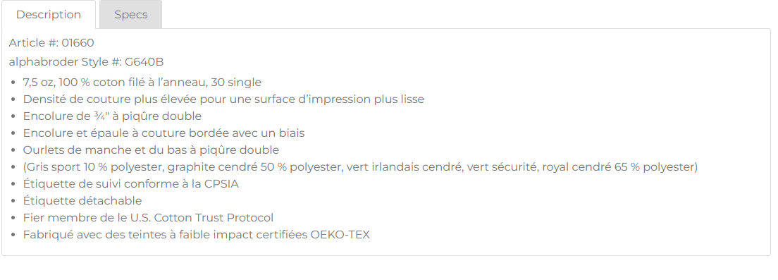 T-shirt à manche courte pour enfant
