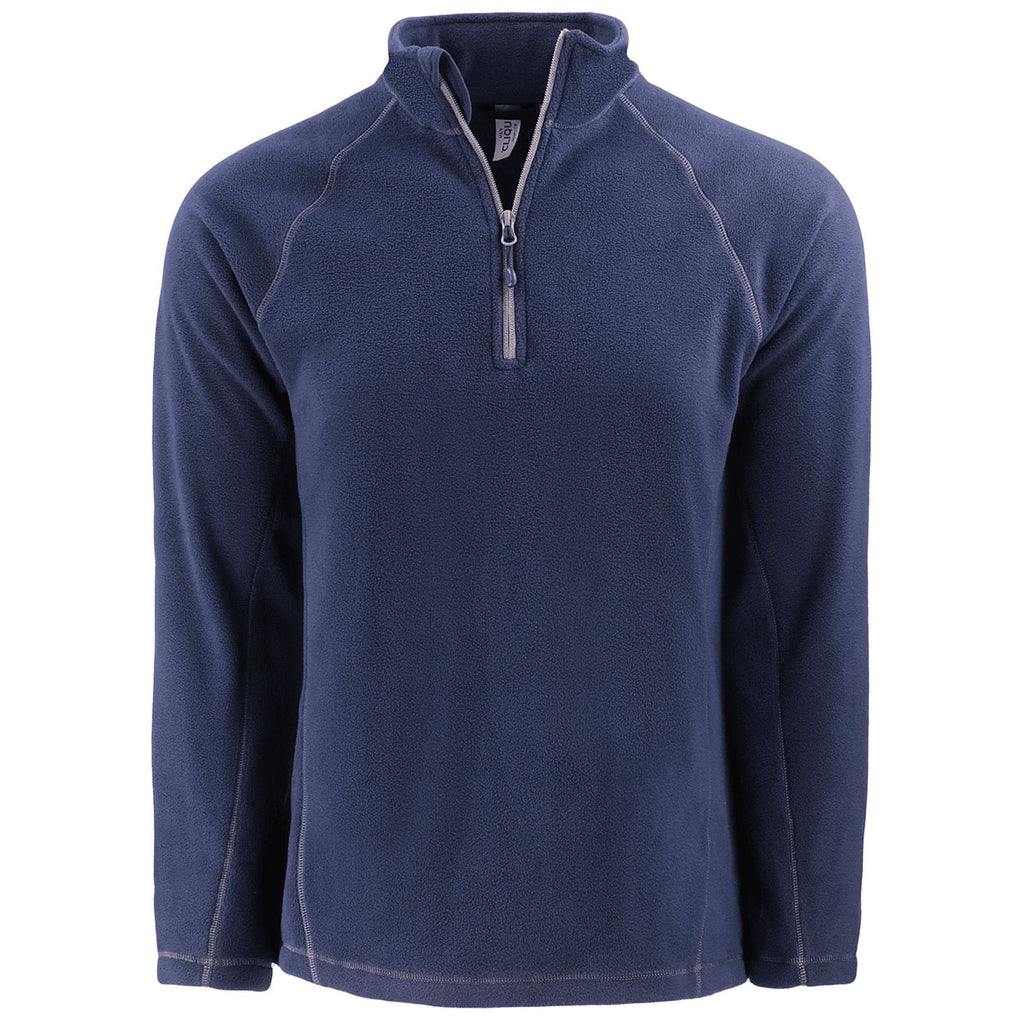 Sweat-shirt à demi-zip en polaire recyclée Clique Powder pour homme MQO00087