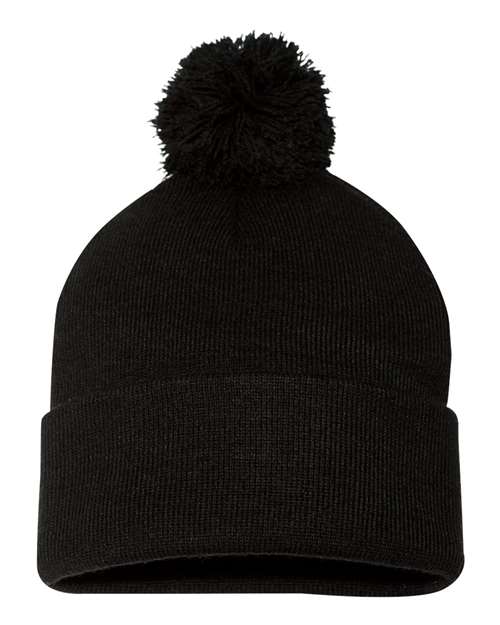 Tuque à pompon et revers 12" SP15