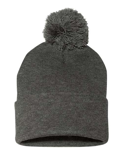 Tuque à pompon et revers 12" SP15