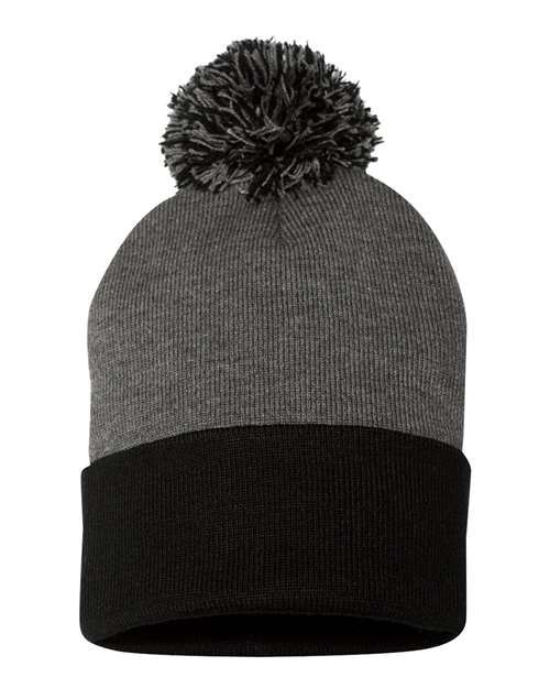 Tuque à pompon et revers 12" SP15