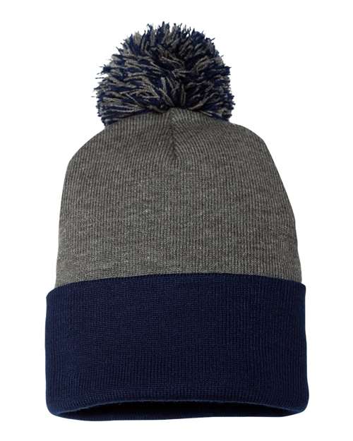 Tuque à pompon et revers 12" SP15