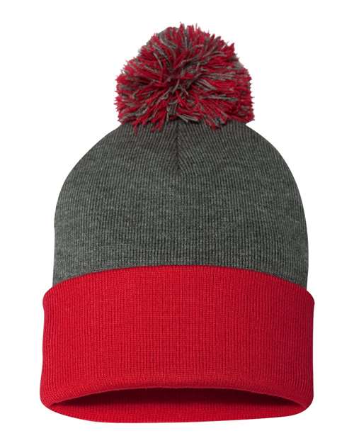 Tuque à pompon et revers 12" SP15