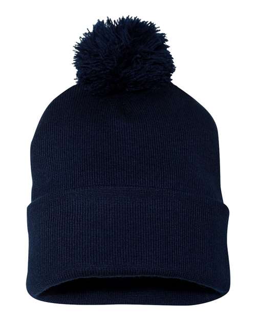 Tuque à pompon et revers 12" SP15
