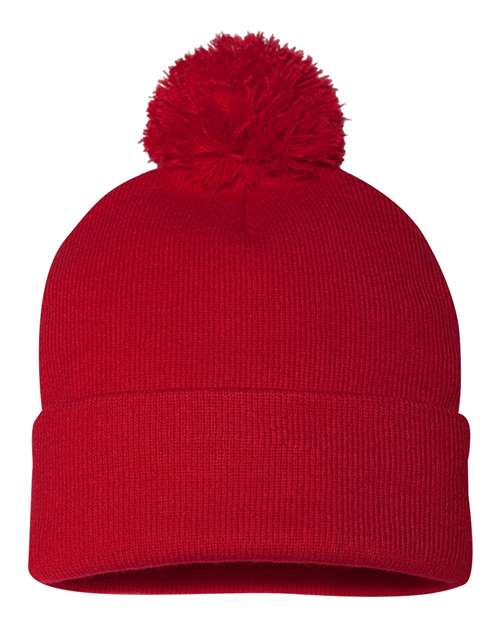 Tuque à pompon et revers 12" SP15