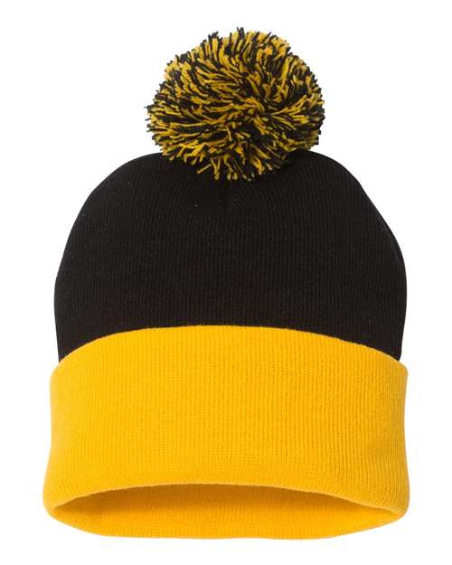 Tuque à pompon et revers 12" SP15
