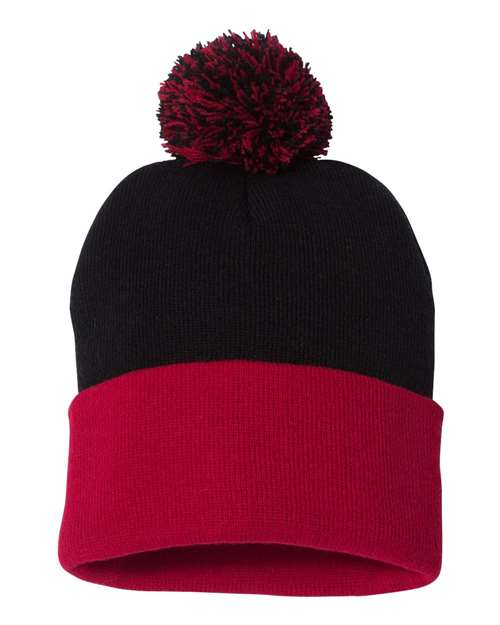 Tuque à pompon et revers 12" SP15