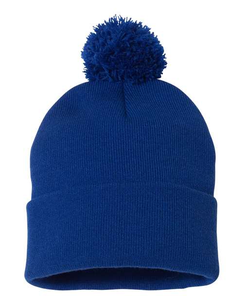 Tuque à pompon et revers 12" SP15
