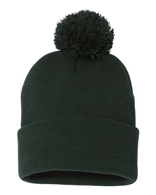 Tuque à pompon et revers 12" SP15