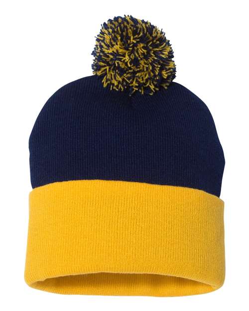 Tuque à pompon et revers 12" SP15