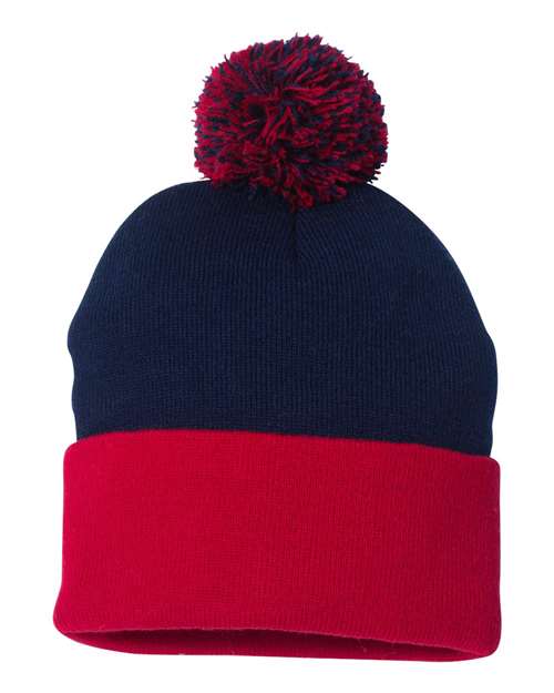 Tuque à pompon et revers 12" SP15