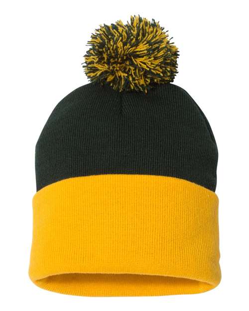 Tuque à pompon et revers 12" SP15