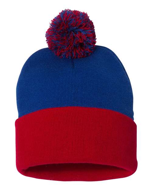 Tuque à pompon et revers 12" SP15