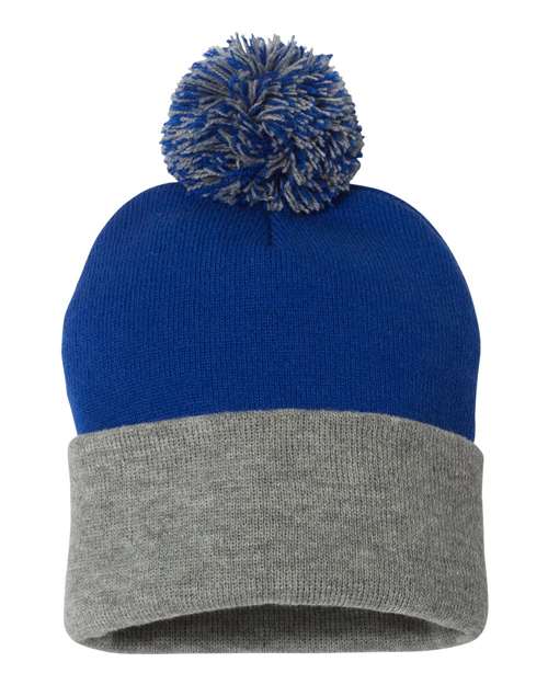 Tuque à pompon et revers 12" SP15