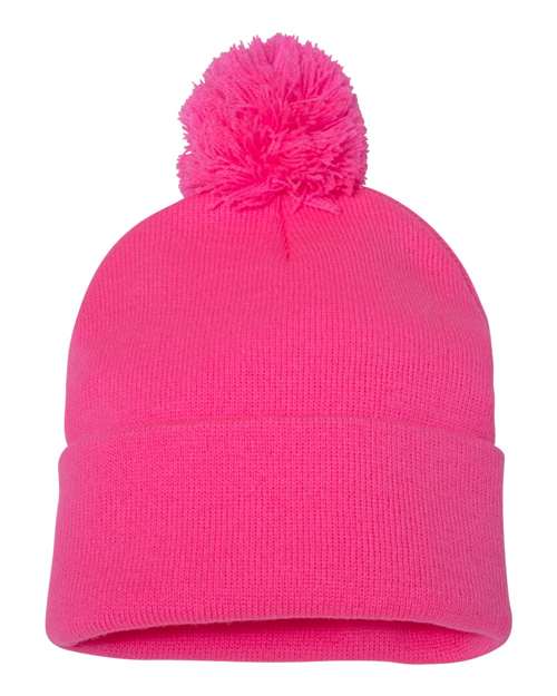 Tuque à pompon et revers 12" SP15