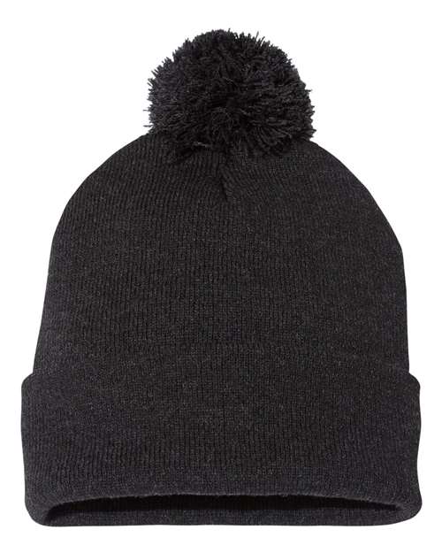 Tuque à pompon et revers 12" SP15