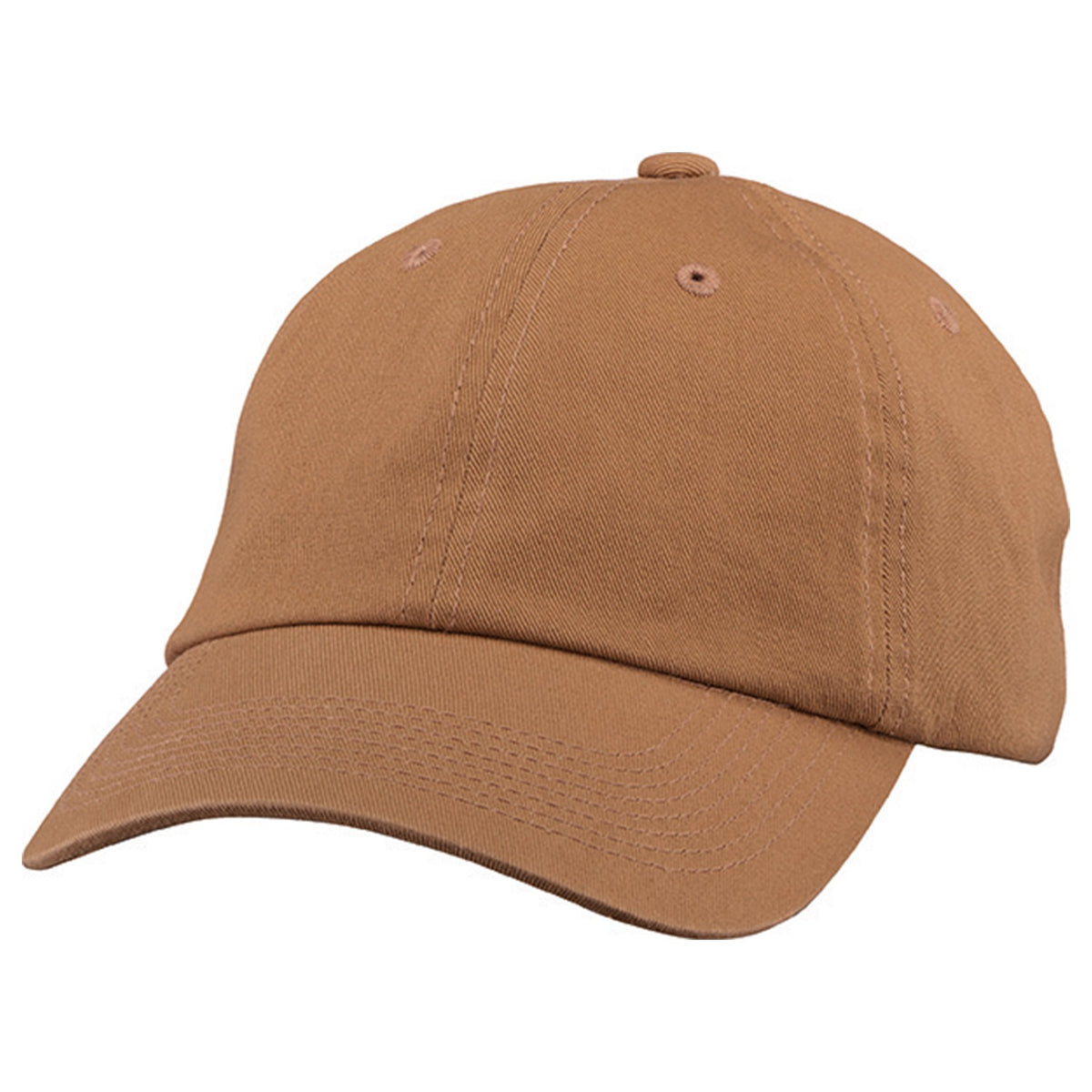 Casquette pleine sergé chino de luxe lavé aux enzymes 6D470M
