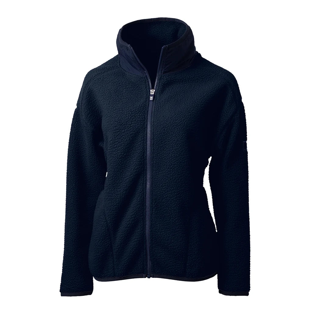 Veste polaire sherpa recyclée Cutter & Buck Cascade Epic Comfort pour femme avec fermeture éclair intégrale LCO00055