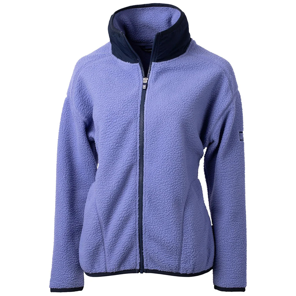 Veste polaire sherpa recyclée Cutter & Buck Cascade Epic Comfort pour femme avec fermeture éclair intégrale LCO00055