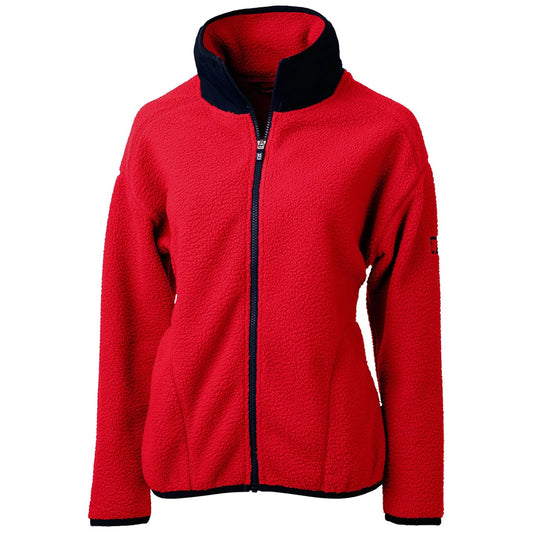 Veste polaire sherpa recyclée Cutter & Buck Cascade Epic Comfort pour femme avec fermeture éclair intégrale LCO00055