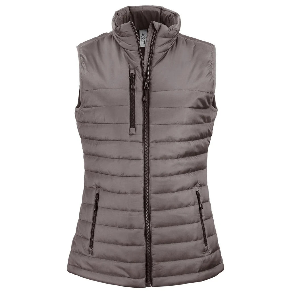 Gilet sans manches zippé Clique Valhalla pour femme, isolé et recyclé  LQO00066