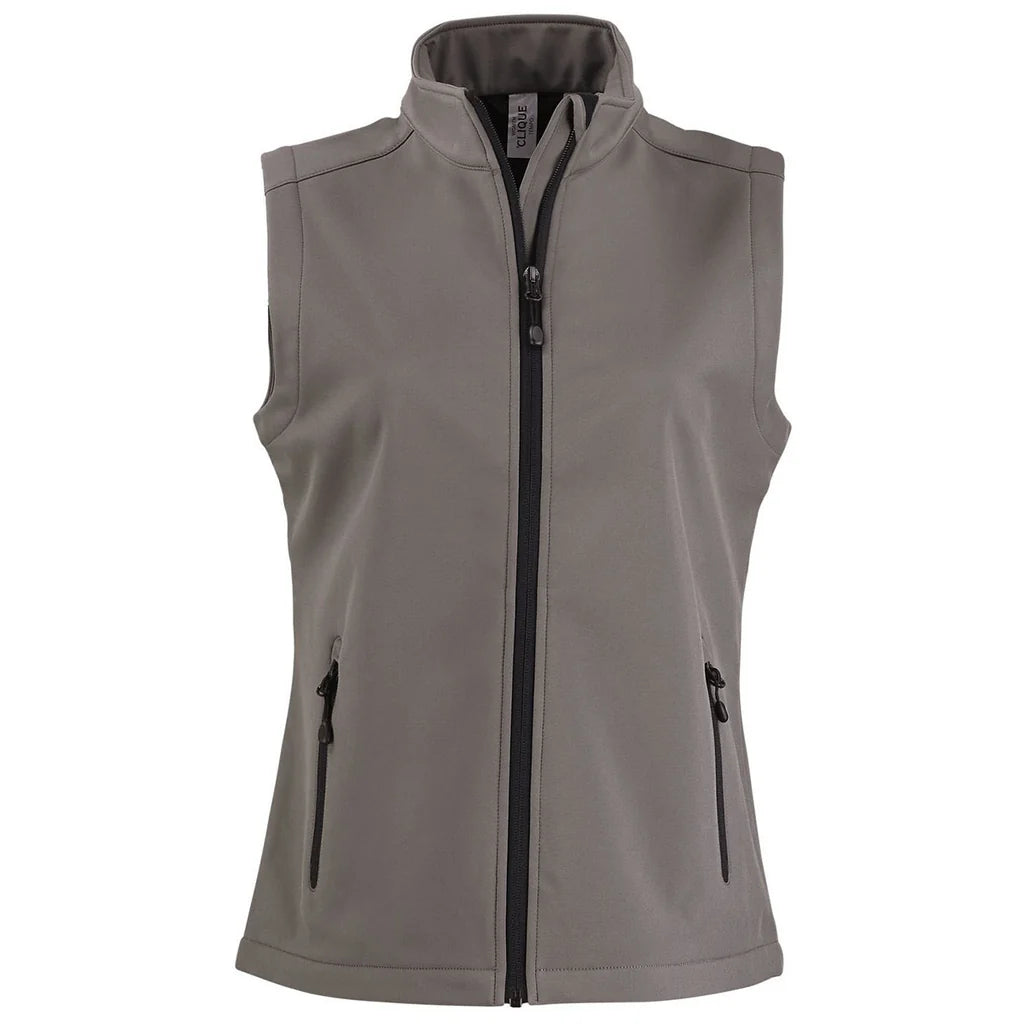 Gilet zippé intégral Clique Tempo en softshell stretch recyclé pour femme  LQO00069