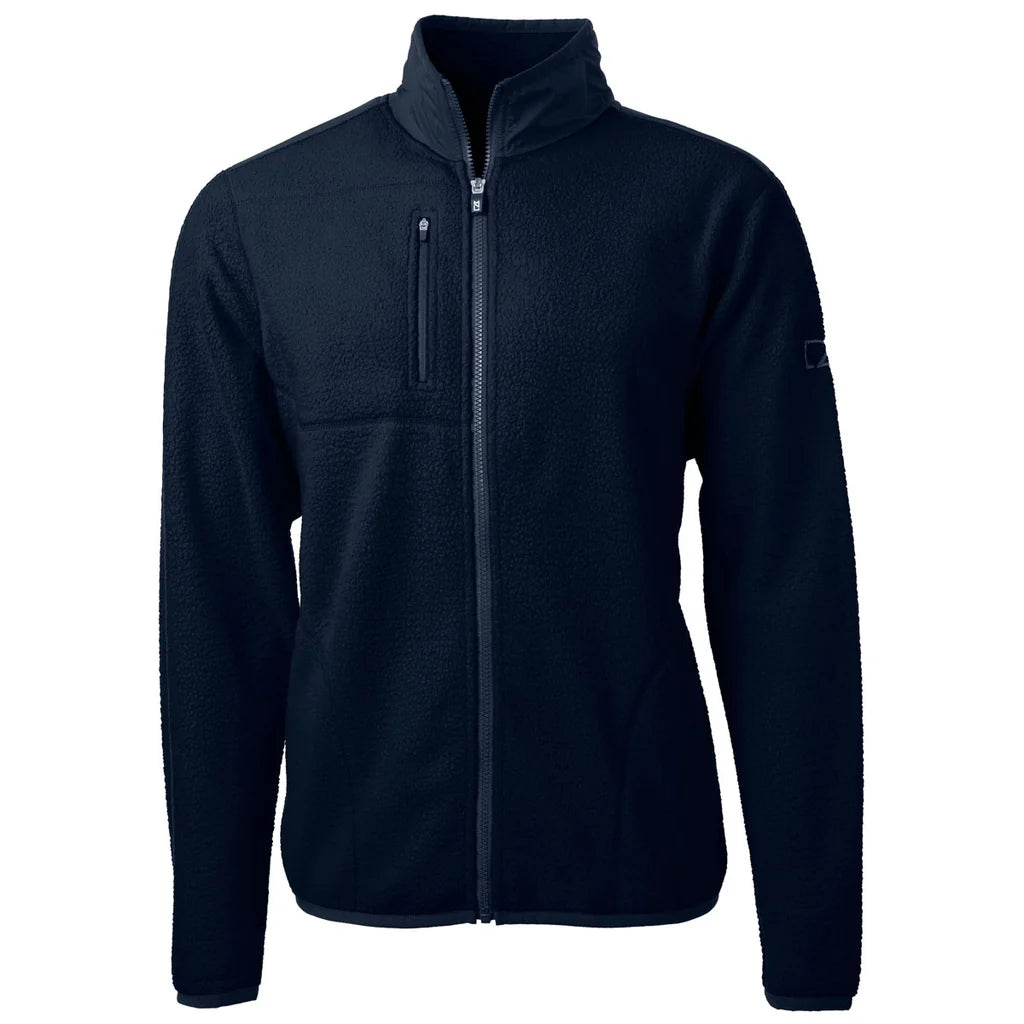 Veste polaire sherpa recyclée Cutter & Buck Cascade Epic Comfort pour homme, fermeture éclair intégrale MCO00070