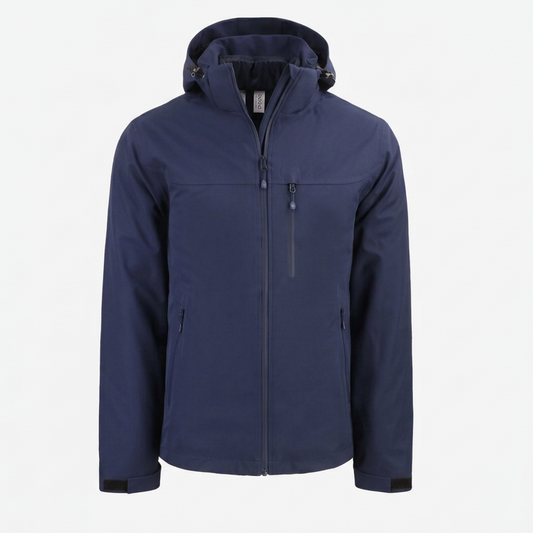 Parka imperméable 3 en 1 recyclée Clique Cornice pour homme, fermeture éclair intégrale MQO00083