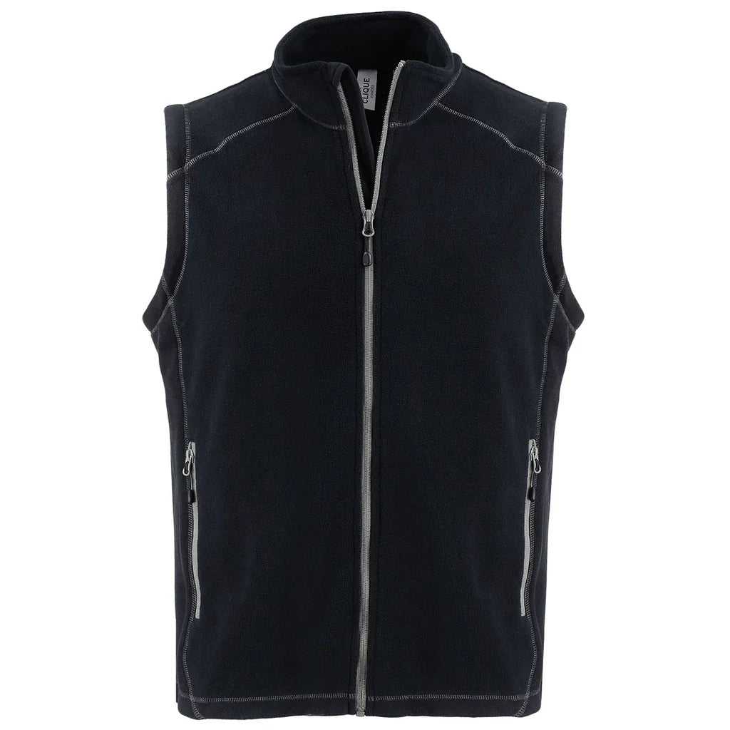 Gilet zippé intégral en polaire recyclée Clique Powder pour homme MQO00089
