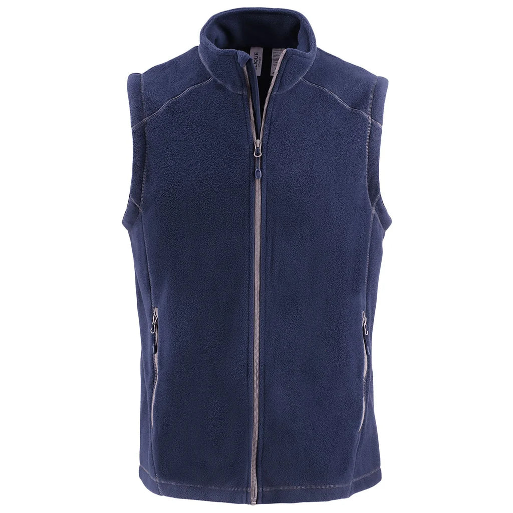 Gilet zippé intégral en polaire recyclée Clique Powder pour homme MQO00089