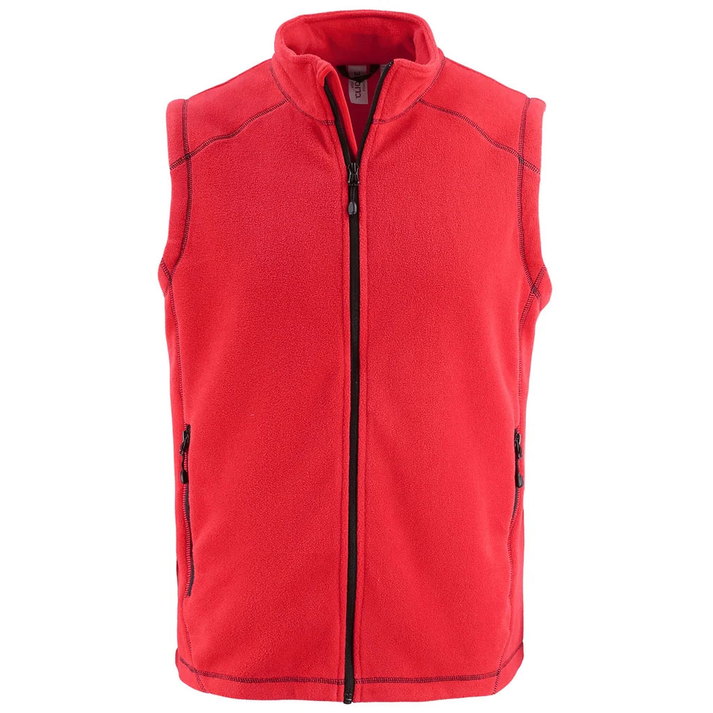 Gilet zippé intégral en polaire recyclée Clique Powder pour homme MQO00089