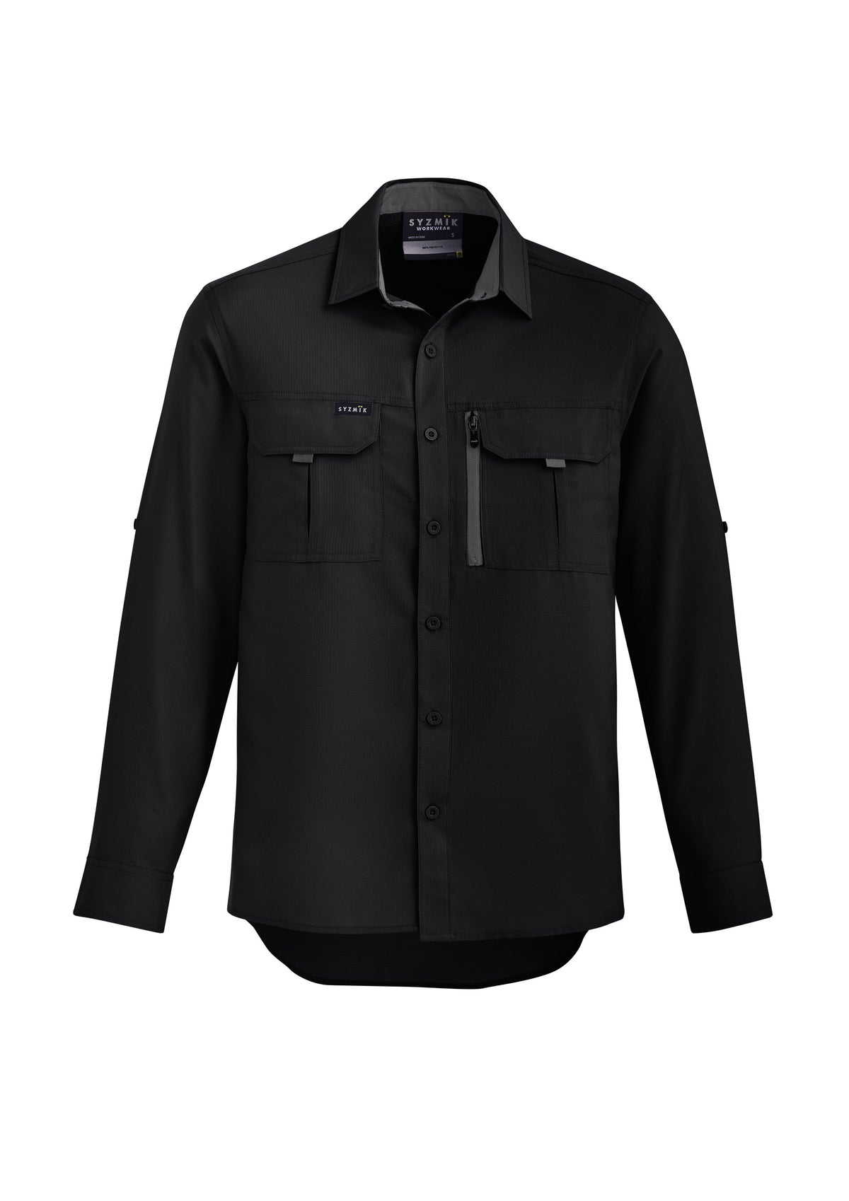 Chemise d’extérieur SYZMIK à manches longues pour hommes