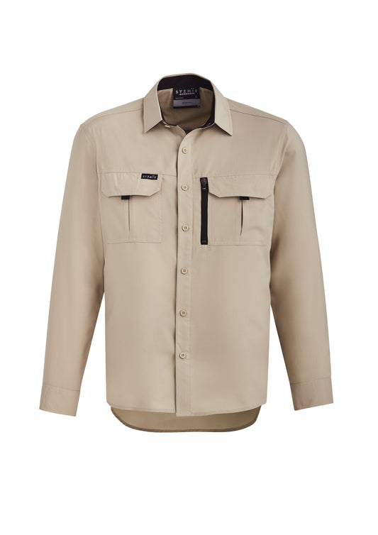 Chemise d’extérieur SYZMIK à manches longues pour hommes