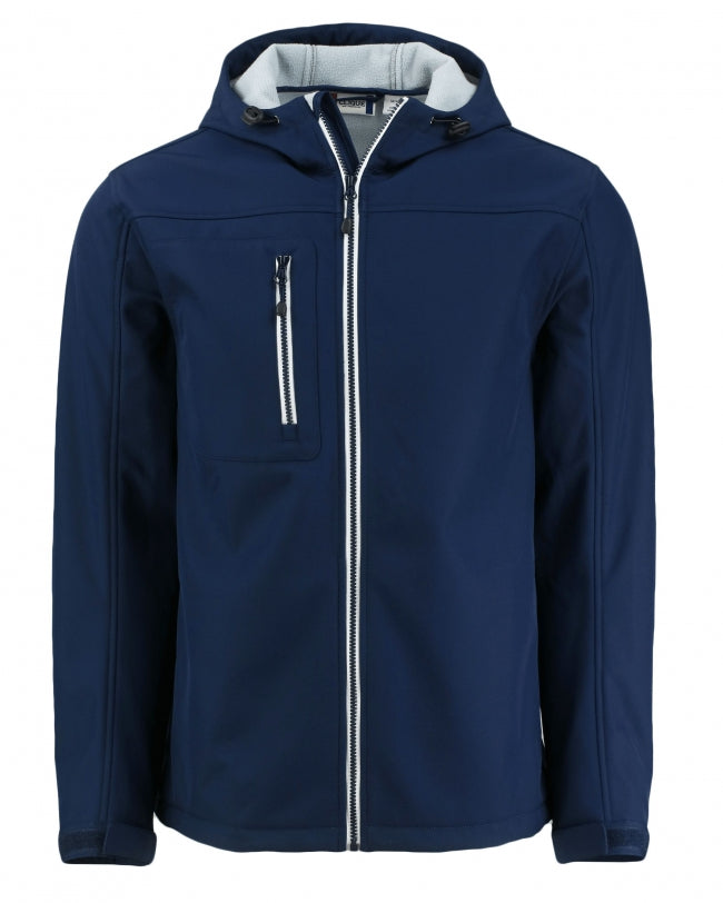 Veste à capuche pour homme Clique Telemark Eco Stretch Softshell Full Zip MQO00075
