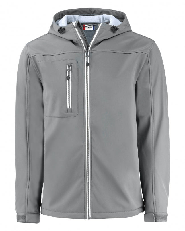 Veste à capuche pour homme Clique Telemark Eco Stretch Softshell Full Zip MQO00075