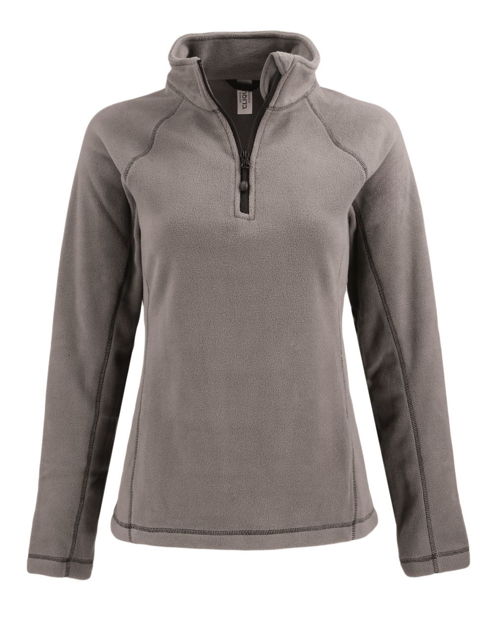 Sweat-shirt à demi-zip en polaire recyclée Clique Powder pour femme LQO00072